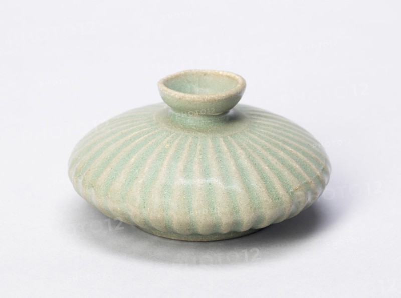 Lobed Oil Bottle, South Korea, Goryeo dynasty (918-1392), early/mid 12th century. Creator: Unknown.