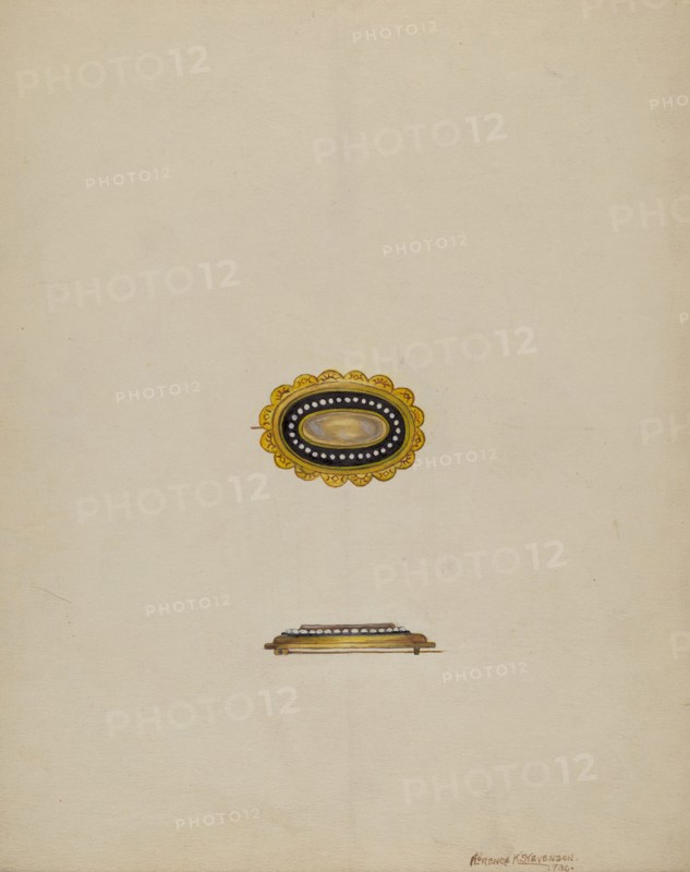 Brooch, 1936. Creator: Florence Stevenson.