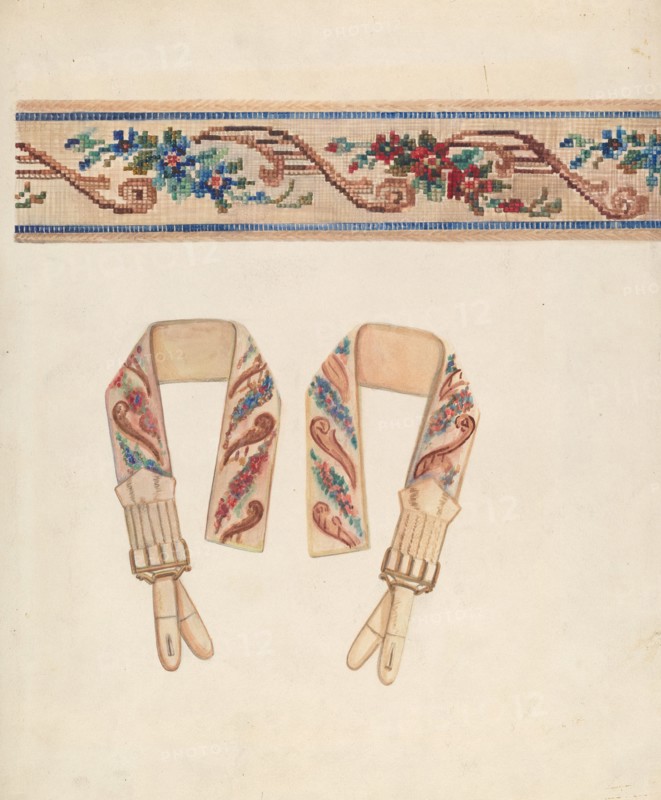 Suspenders, c. 1935. Creator: Ella Josephine Sterling.