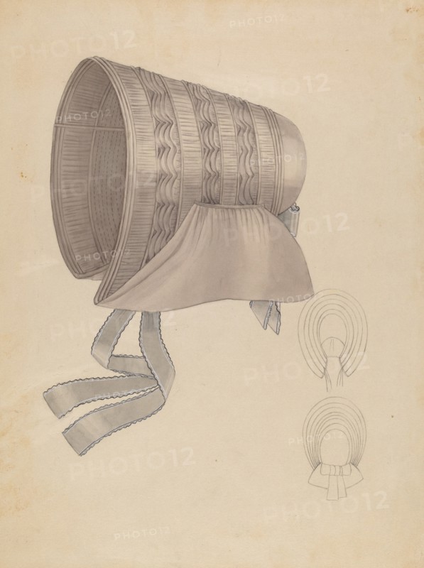 Bonnet, c. 1936. Creator: Bessie Forman.