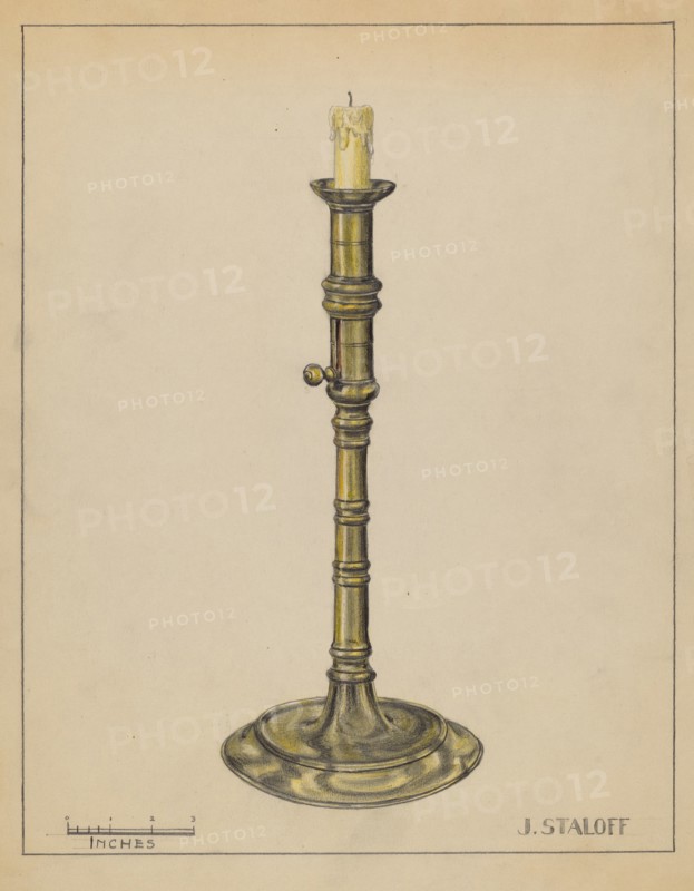 Candlestick, c. 1936. Creator: Jack Staloff.