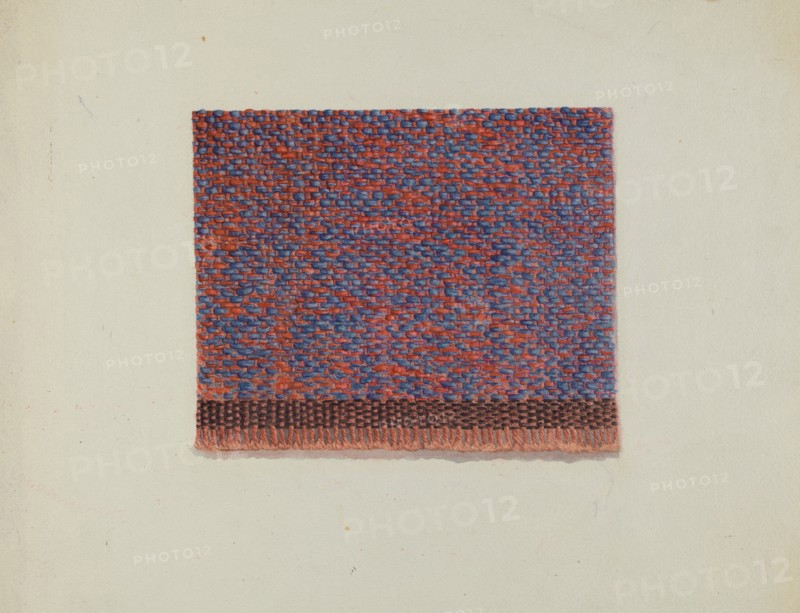 Shaker Chair Seat Covering, c. 1936. Creator: Alice Stearns.