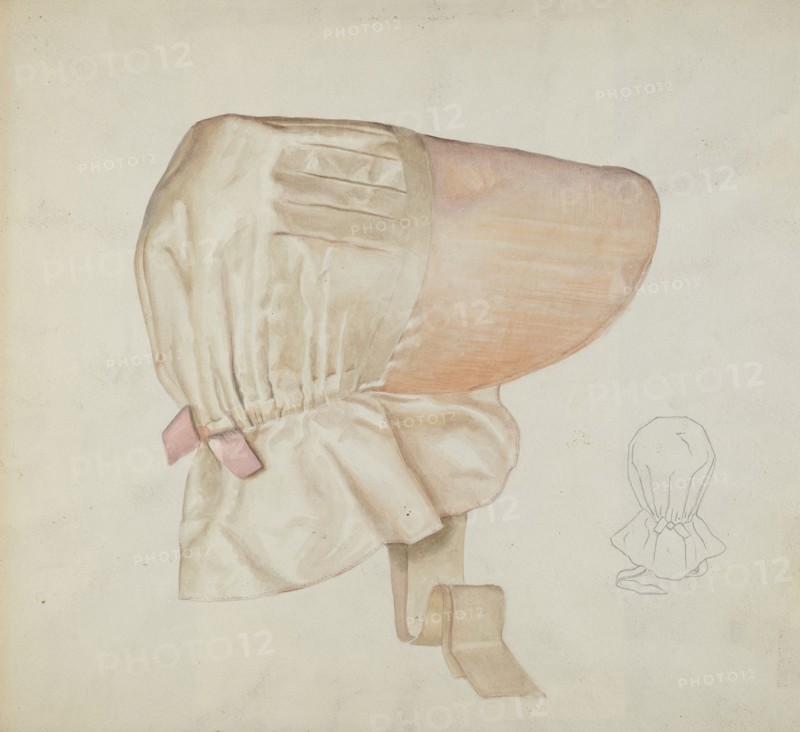 Shaker Bonnet, c. 1936. Creator: Alice Stearns.