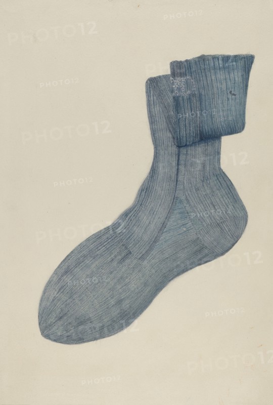 Shaker Man's Sock, c. 1936. Creator: Alice Stearns.