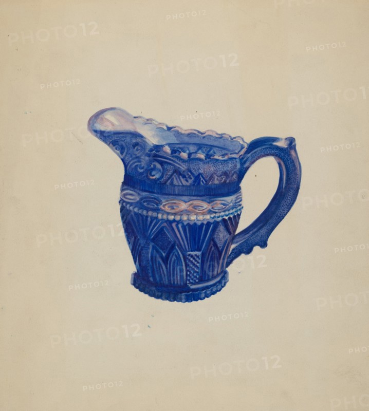 Early Sandwich Creamer, c. 1936. Creator: Ella Josephine Sterling.