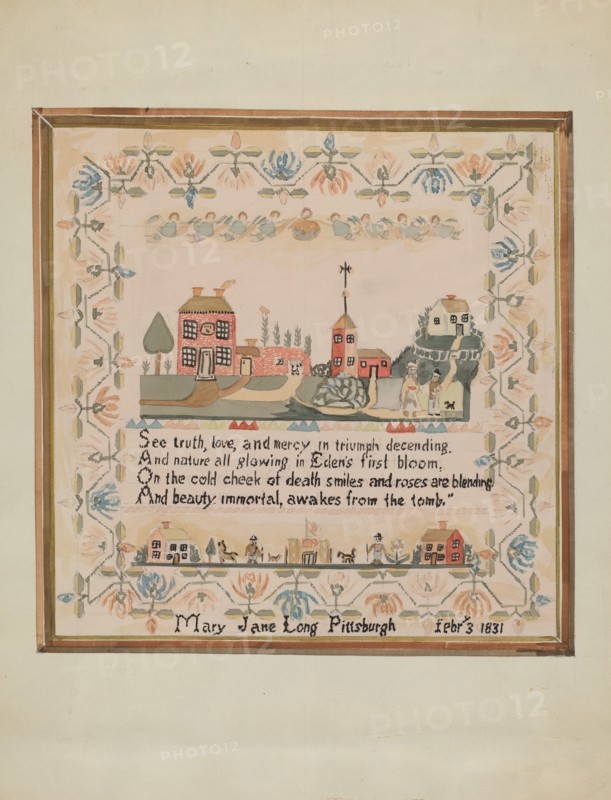 Sampler, c. 1936. Creator: Robert Stewart.