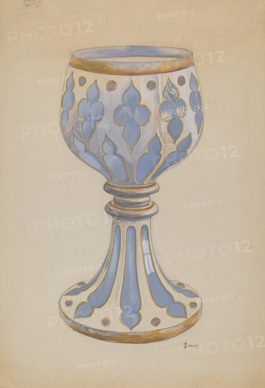 Vase, c. 1936. Creator: Robert Stewart.
