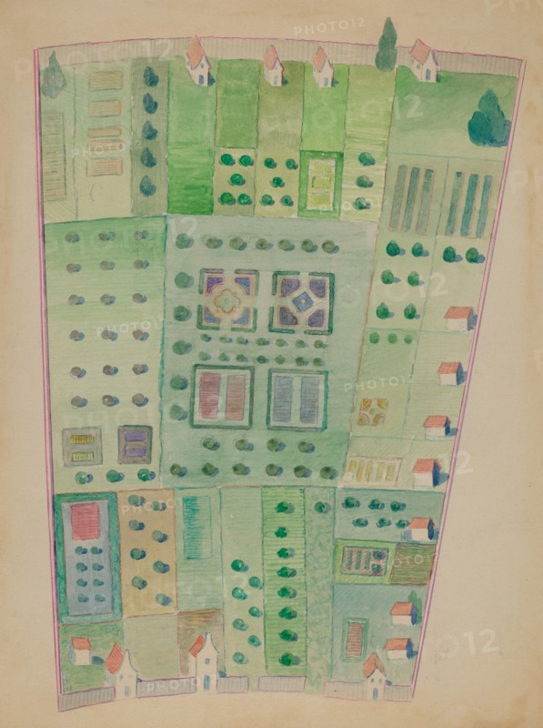 Dutch Garden Plan, c. 1936. Creator: George Stonehill.