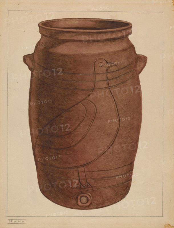 Water Cooler, c. 1937. Creator: Frank Fumagalli.