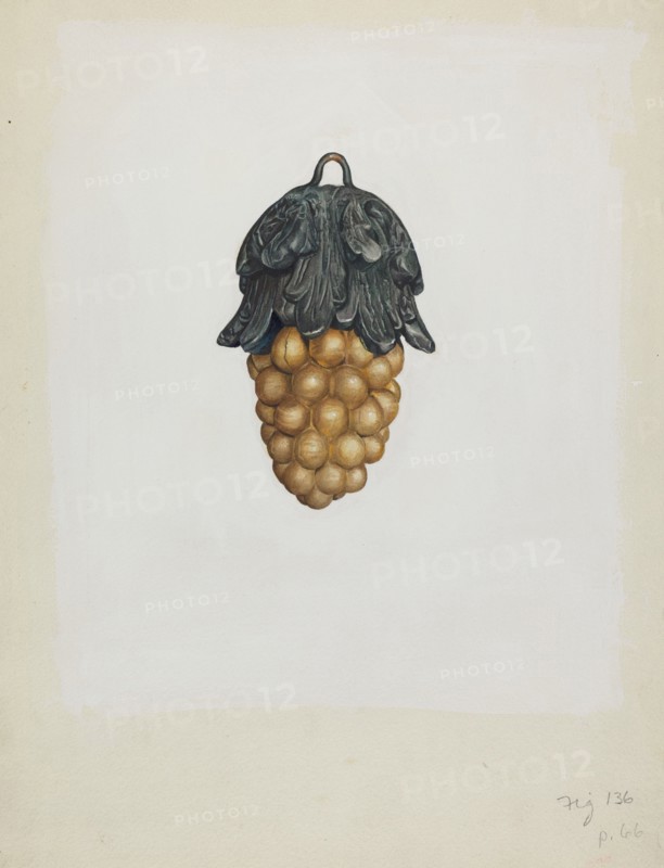 Bunch of Grapes, c. 1937. Creator: Alice Stearns.