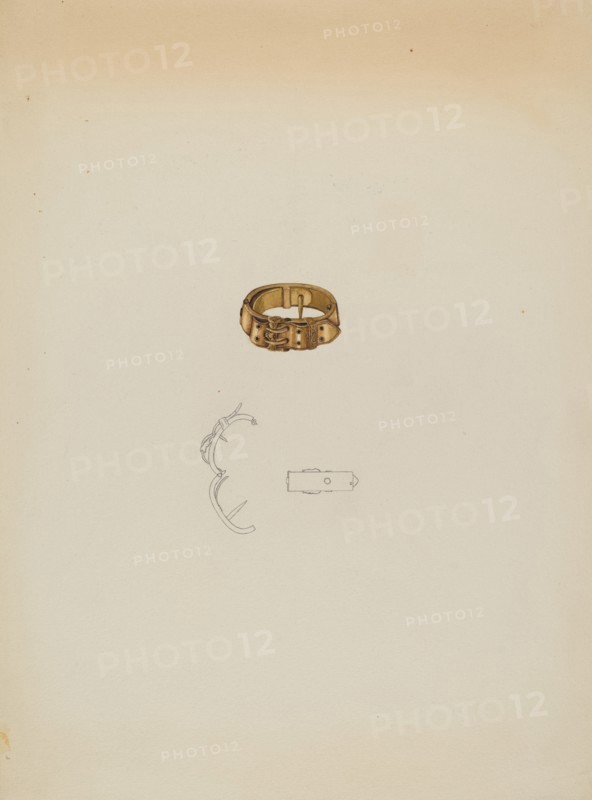 Tie Clasp, c. 1937. Creator: Isidore Steinberg.
