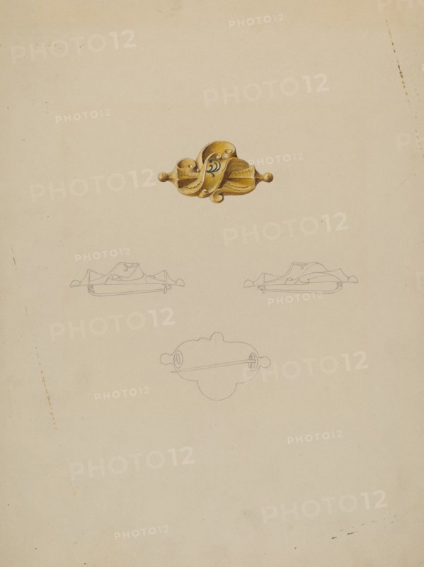Brooch, c. 1937. Creator: Isidore Steinberg.