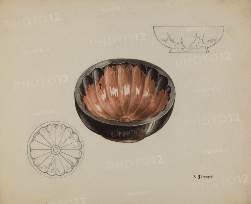 Pa. German Gelatin Mold, c. 1937. Creator: Robert Stewart.