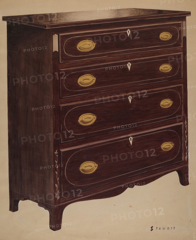 Chest of Drawers, c. 1937. Creator: Robert Stewart.