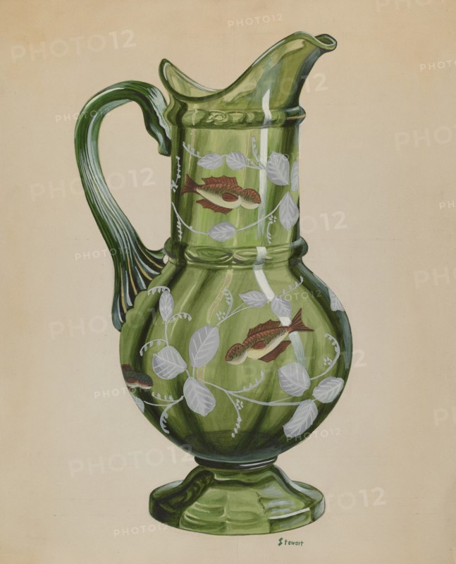 Green Pitcher, c. 1937. Creator: Robert Stewart.