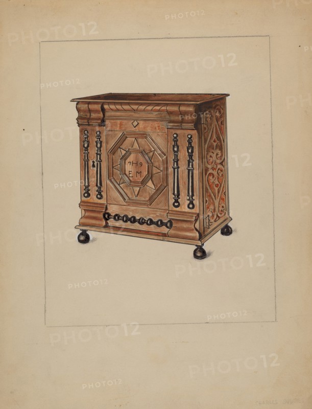 Cabinet for Storage, c. 1938. Creator: Charles Squires.