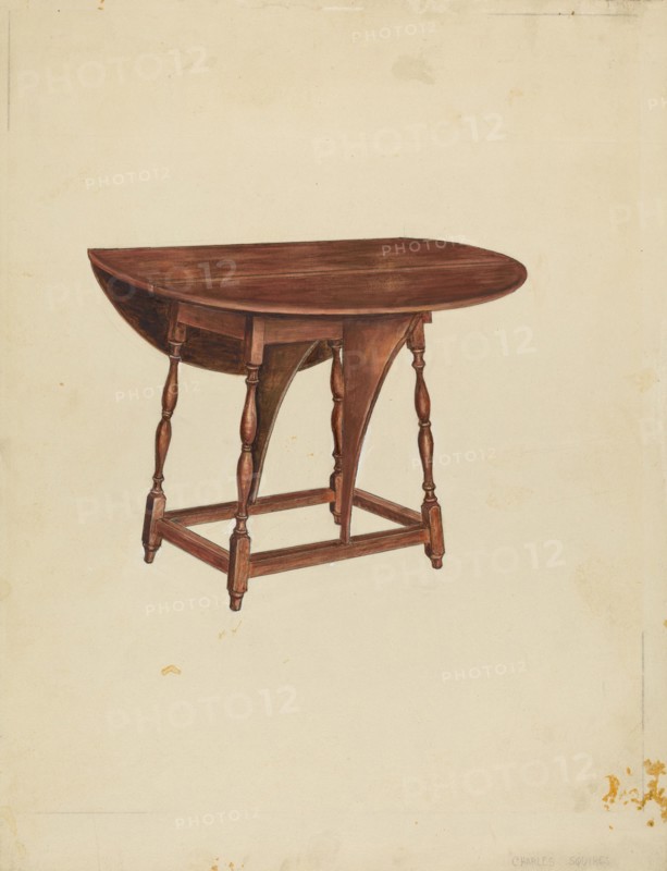 Butterfly Table, c. 1940. Creator: Charles Squires.