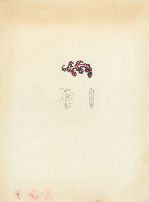 Brooch, c. 1940. Creator: Isidore Steinberg.