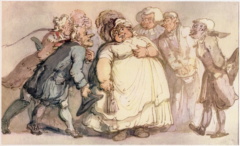 Suitors, c1780-1825. Creator: Thomas Rowlandson.