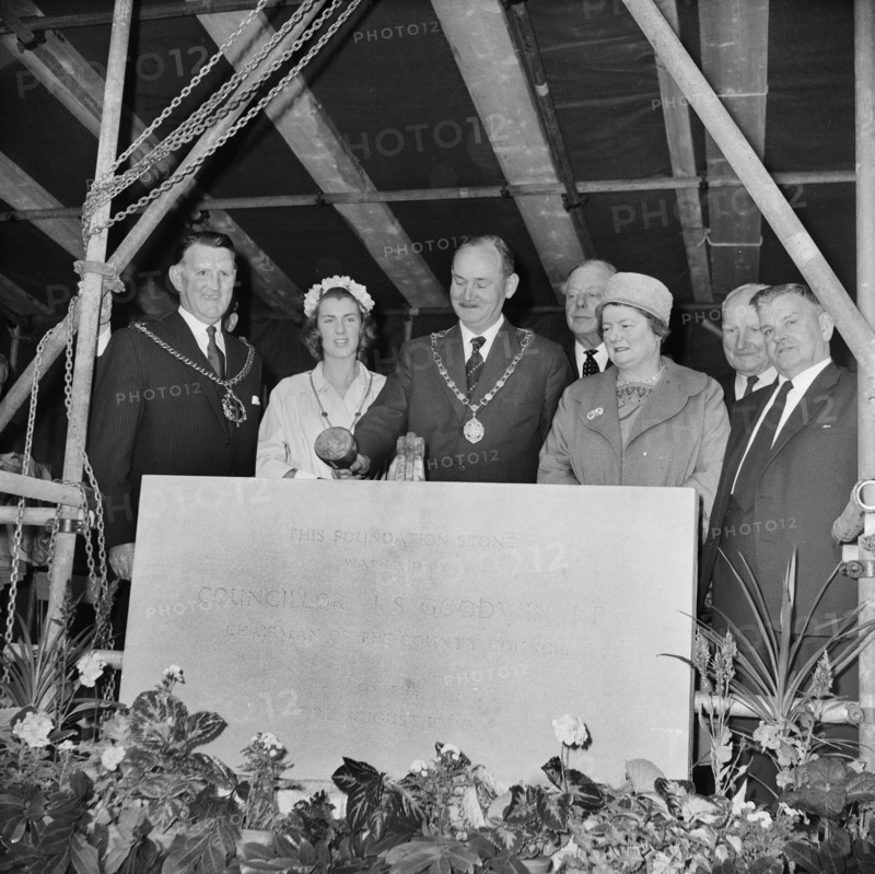 County Hall, A6352, Aykley Heads, Durham, County Durham, 03/08/1960. Creator: John Laing plc.