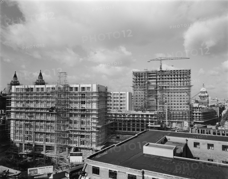 Paternoster Square, City of London, 26/08/1963. Creator: John Laing plc.