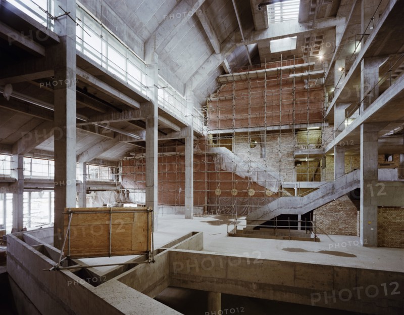 British Library, Euston Road, St Pancras, Camden, London, 11/07/1988. Creator: John Laing plc.