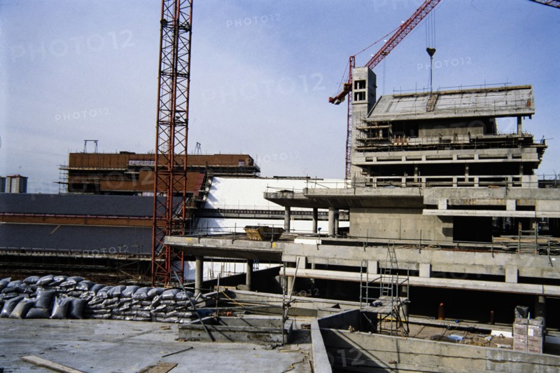British Library, Euston Road, St Pancras, Camden, London, c November 1988. Creator: John Laing plc.