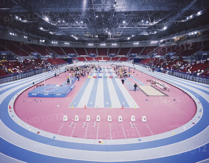 National Indoor Arena, King Edwards Road, Birmingham, 02/11/1992. Creator: John Laing plc.