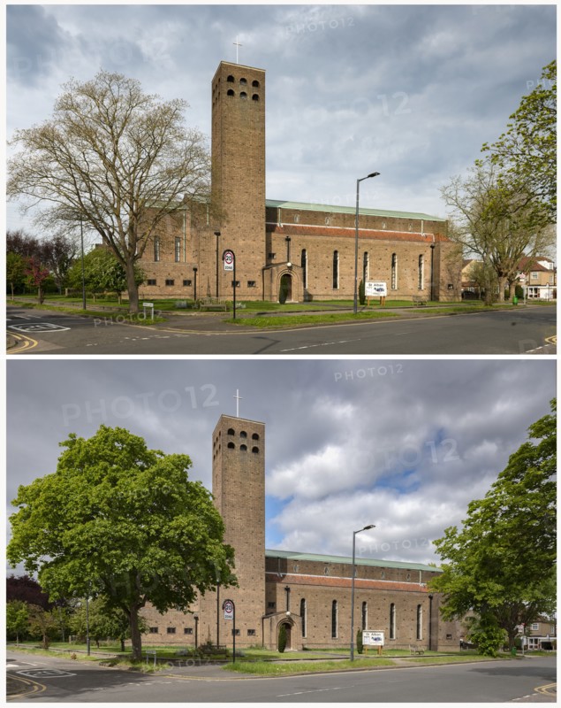 St Alban's Church, The Broadway, North Harrow, Harrow, London, 2020. Creator: Chris Redgrave.