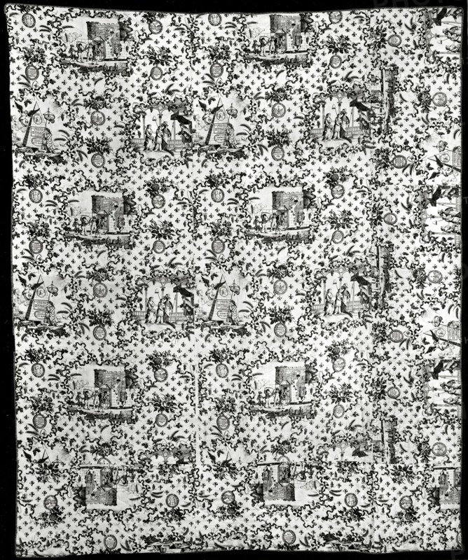 Bedcover, England, c. 1790.