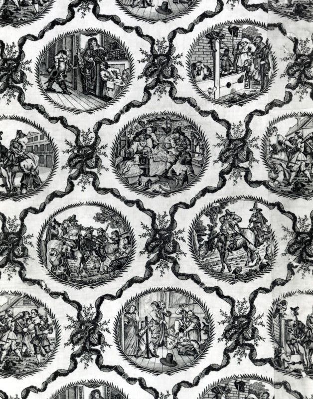 Bedcover, England, 1780s.