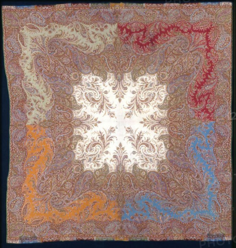 Square Shawl, France, c. 1850.