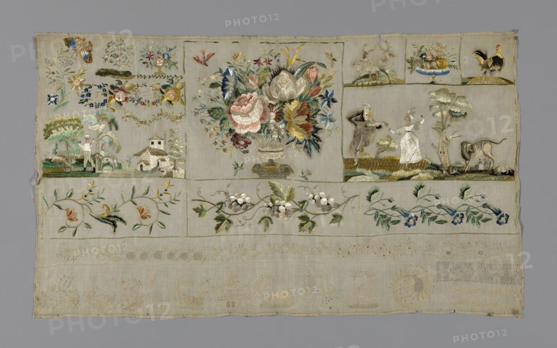 Sampler, France, 19th century.