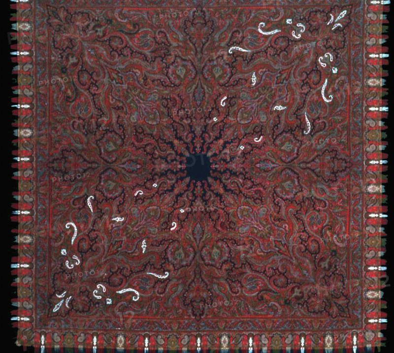 Square Shawl, France, 1870s.