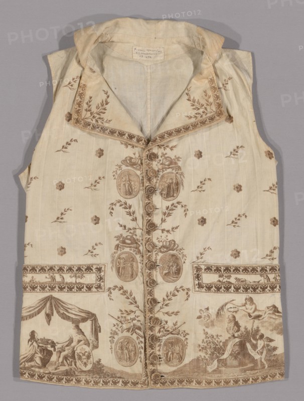 Waistcoat, France, 1790-92.