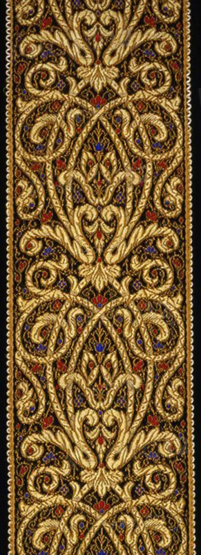 Ribbon, France, c. 1870.