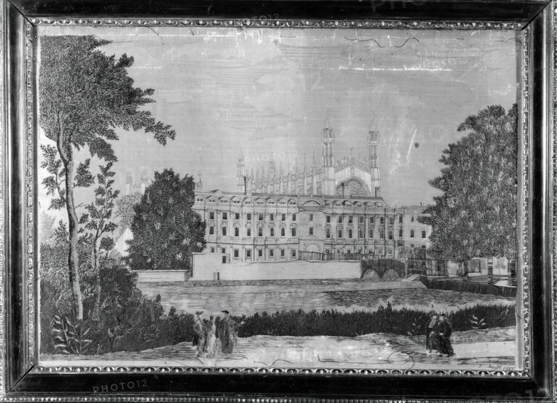 Picture of Kings College Chapel, Cambridge (Needlework), England, 1785.