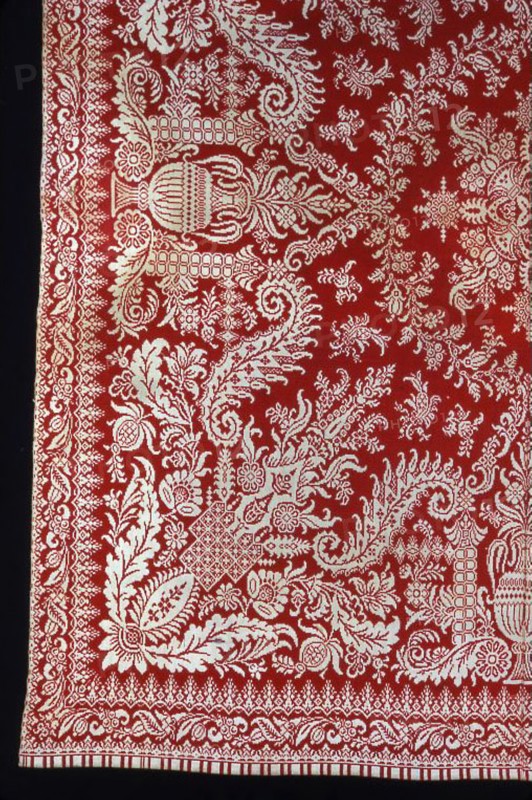 Coverlet, New York, 1850/55.