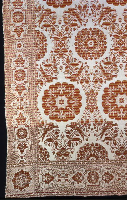 Coverlet, New York, 1840/45.