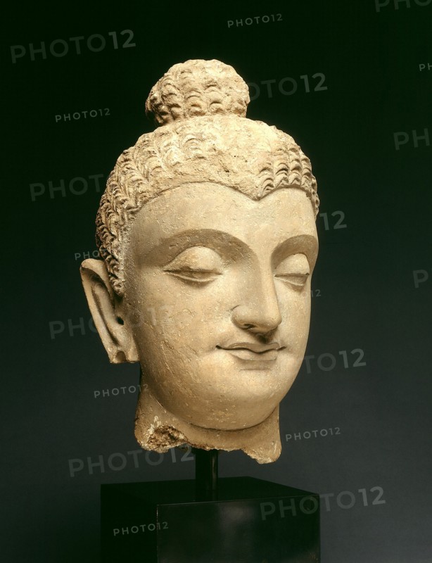Head of Buddha, 3rd/4th century.