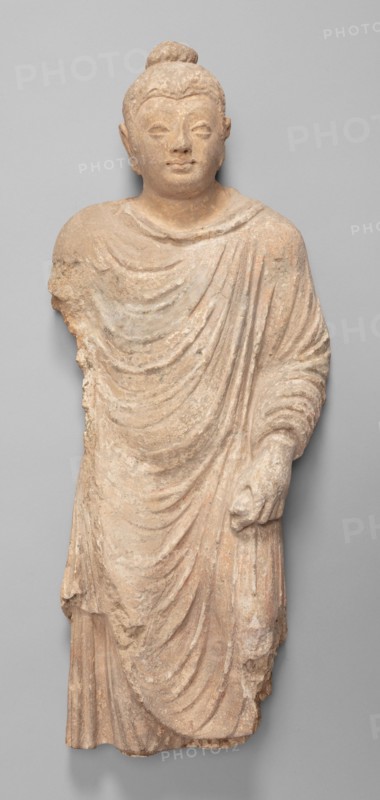 Walking Buddha, Kushan period, 3rd/4th century.