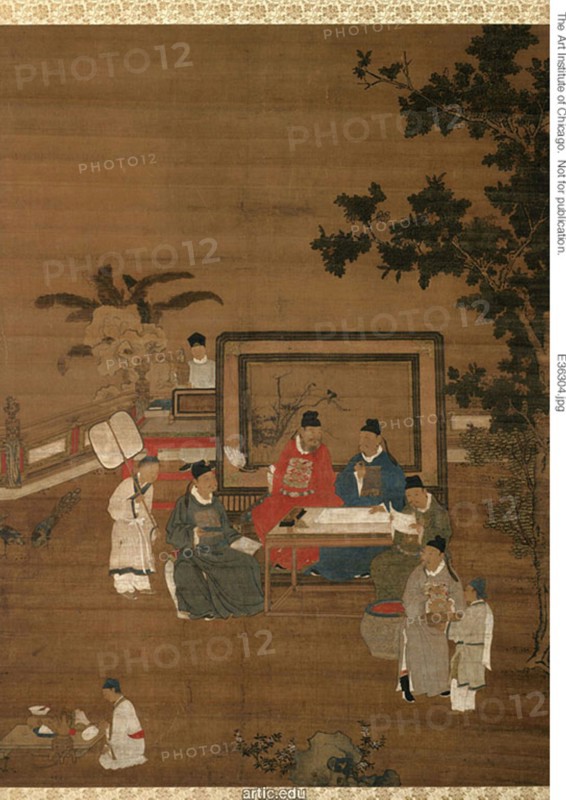 Calligraphy, probably from the set "The Four Accomplishments", Ming dynasty (1368-1644), late 16th/early 17th century.