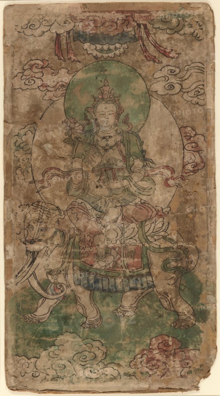 Puxian, the Bodhisattva of Benevolence, Yuan dynasty (1279-1368), 14th century.