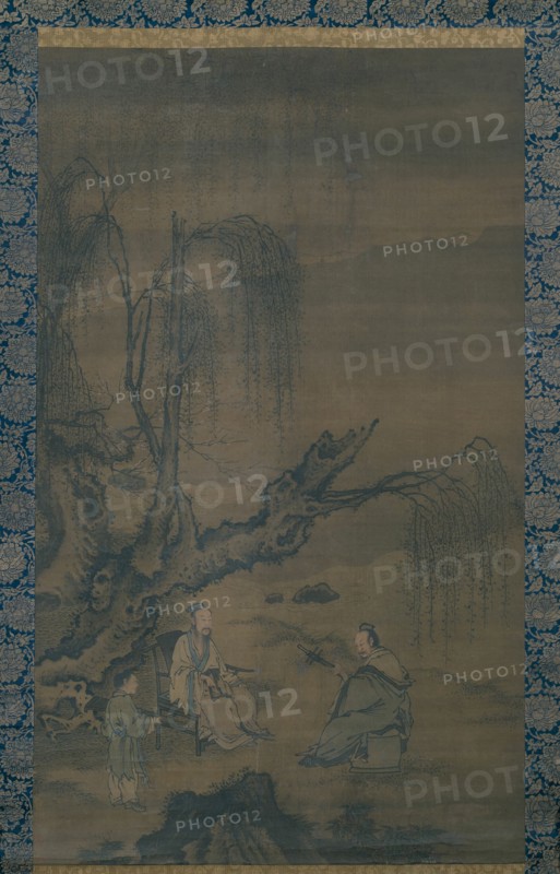 Two Scholar-Musicians in a Landscape, Ming dynasty (1368-1644), 15th cenury.
