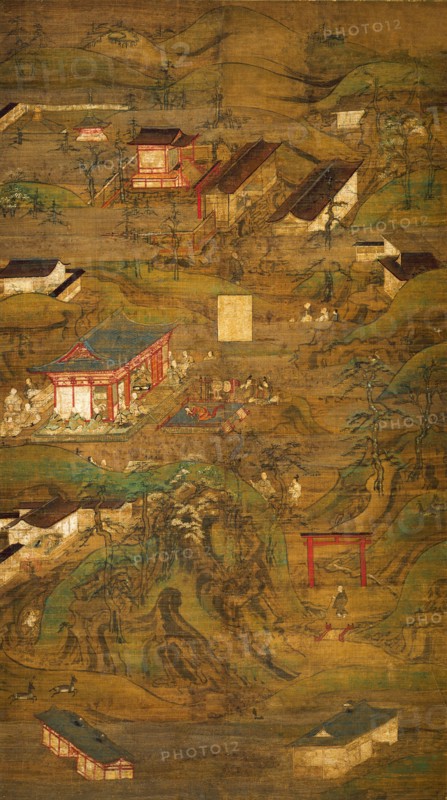 Illustrated Legends of the Tenchi-in (Tenchi-in engi), 14th century.