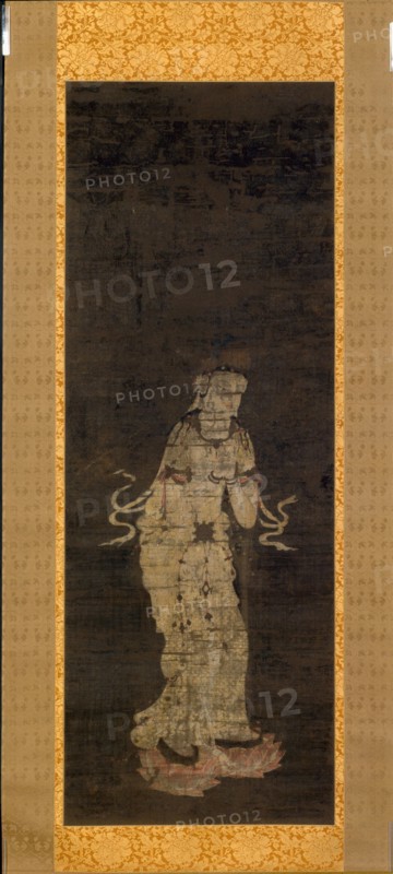 The Bodhisattva Seishi, from the triptych Approach of the Amida Trinity, Kamakura Period, mid-13th century.