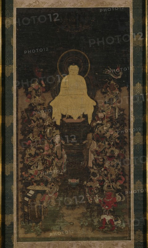 The Buddha Preaching the Perfection of Wisdom (Prajnaparamita) Sutra, 14th century.