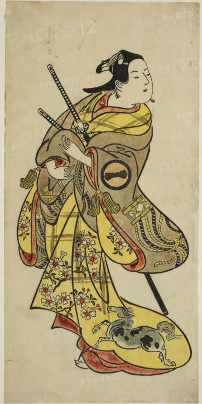 The Actor Ichikawa Monnosuke I, c. 1719. Attributed to Okumura Toshinobu.