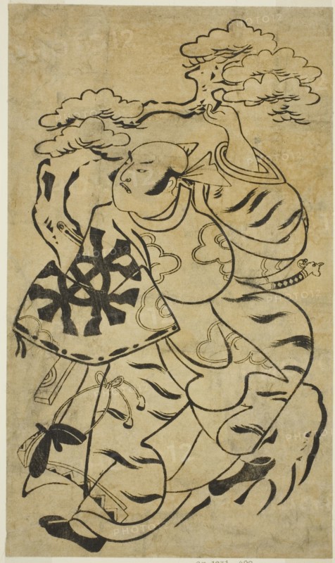 The Actor Nakamura Denkuro I, c. 1700. Attributed to Torii Kiyonobu I.