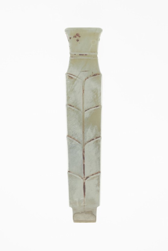 Handle-Shaped Jade, Shang dynasty (c. 1600-1046 BC), 13th-11th century B.C.